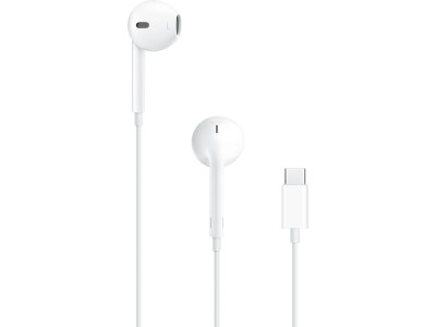 Apple EarPods med fjärrkontrol och mic (vit) USB-C, in-ear, trådbundet fjärrkontroll och mik, Apple kompatibel
