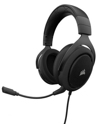 Corsair HS60 Haptic Gaming Headset, 7,1 Surround, USB - Svart