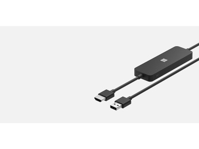 Microsoft 4K Wireless Display Adapter, trådlös ljud-/videoförlängare, Miracast, 3840x2160, HDMI, upp till 7m räckvidd