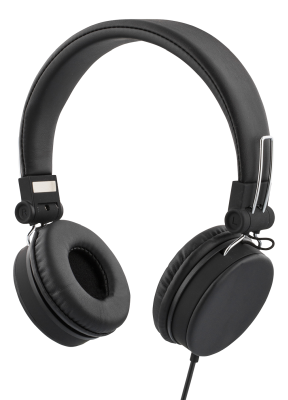Streetz HL-W200 headset, 3,5mm, vikbara, 1,5m - Svart#1