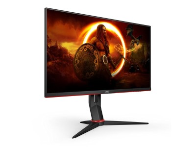 23.8" AOC 24G2SU/BK, IPS 1920x1080, 1 ms, 165Hz G-Sync, höjdjusterbar, pivot, 2xHDMI/DP, högtalare, USB 3.2-hubb