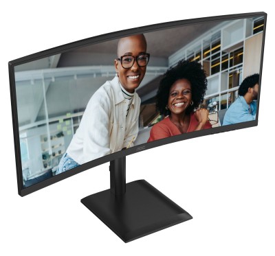 34" AOC CU34E4CV, Curved VA 3440x1440, 1 ms, 120Hz FreeSync, 1500R, höjdjusterbar, 2xHDMI/DP/USB-C 90W, högtalare, USB 3.2-hubb#6