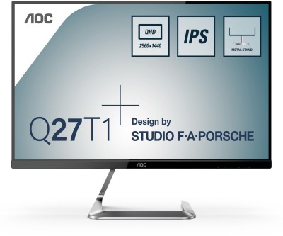 27" AOC Porsche Design Q27T1, IPS 2560x1440, 5 ms, 75Hz, 2xHDMI/DP, högtalare
