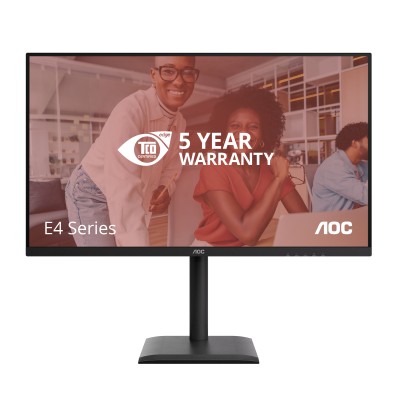 31.5" AOC Q32E4U, IPS 2560x1440, 4 ms, 100Hz, höjdjusterbar, pivot, 2xHDMI/DP, högtalare, USB 3.2-hubb, 5 års garanti