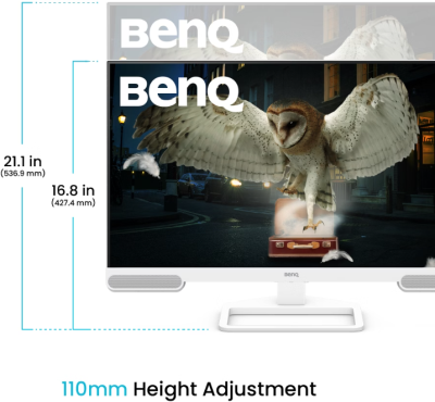 27" BenQ EW2790U, IPS 4K/3840x2160, HDR10, höjdjusterbar, pivot, 3xHDMI/USB-C 65W, USB 3.2-hubb, högtalare#8