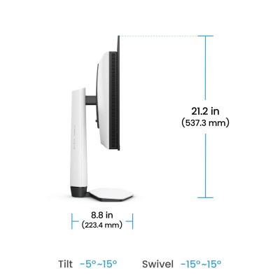 26.5" BenQ MOBIUZ EX271UZ, QD-OLED 3840x2160, 0,03 ms, 240Hz FreeSync Premium Pro, HDR10, höjdjusterbar, 2xHDMI/DP/USB-C 90W, USB 3.2-hubb#7