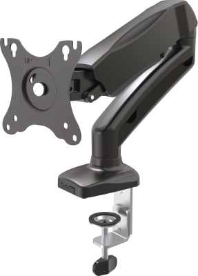 Bordsfäste Deltaco ARM-534, 13-32", gasdriven, VESA, treaxel - Svart