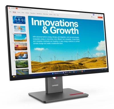 23.8" Thinkvision P24QD-40, IPS 2560x1440, 4 ms, 120Hz, höjdjusterbar, pivot, HDMI/2xDP/USB-C 140W, 2.5GbE LAN, USB 3.2-hubb#2