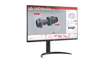 31.5" LG 32BR55UK, VA 3840x2160, 4 ms, HDR10, höjdjusterbar, pivot, 2xHDMI/DP/USB-C 65W, högtalare, USB 3.2-hubb