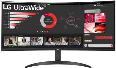34" LG 34WR55QK-B, Curved VA 3440x1440, 5 ms, 100Hz FreeSync, 2xHDMI/DP#1