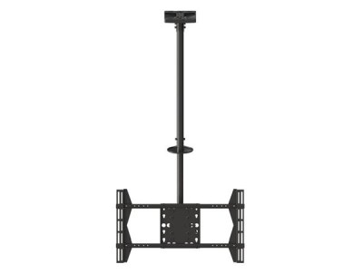 Multibrackets M Public Ceilingmount Large Single - Monteringssats (takplatta, lutande takmontering, VSA-adapter) - för LCD-display - stål - svart - skärmstorlek: 42"-63" - takmonterbar