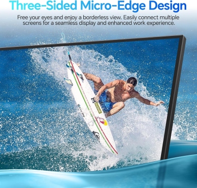 KOORUI E2412F 24-tums PC-skärm, FHD 1 920 x 1080 100Hz bildskärm,
Adaptive Sync HDMI 1.4, Eye Care, lutande från -5° till 15°, VESA 100 x 100
mm#3