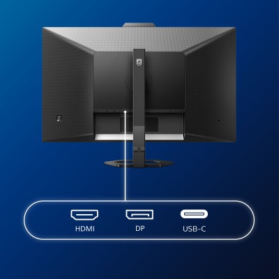 27" Philips 27E1N5600HE/00, IPS 2560x1440, 4 ms, 75Hz, höjdjusterbar, pivot, HDMI/DP/USB-C 65W, högtalare, USB 3.2-hubb, webbkamera#7