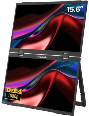 2x15.6" Verbatim Portable Dual Monitor Essentials, Full HD IPS 1920x1080, USB-C/MiniHDMI, högtalare#1