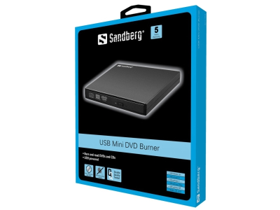 Sandberg USB Mini DVD Burner - DVD-RW