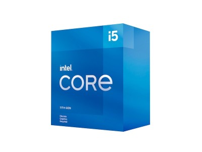 Intel Core i5-11400F 6-Core 12-Thread (65W), 2,6/4,4 GHz, LGA1200, 12 MB cache, boxad med kylare
