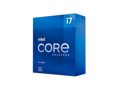 Intel Core i7-11700KF 8-Core 16-Thread (125W), 3,6/5,0 GHz, LGA1200, 16 MB cache, boxad utan kylare