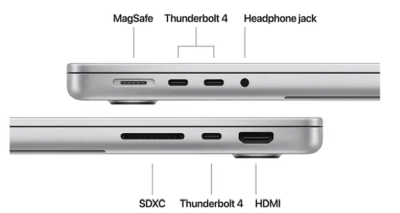 Apple MacBook Pro 14 tum, M4 10-Core CPU 10-Core GPU, 24 GB minne, 1 TB SSD - Silver#3