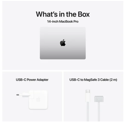 Apple MacBook Pro 14 tum, M4 10-Core CPU 10-Core GPU, 24 GB minne, 1 TB SSD - Silver#4