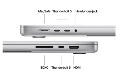 Apple MacBook Pro 16 tum, M4 Max 16-Core CPU 40-Core GPU, 64 GB minne, 1 TB SSD, Nanotexturskärm - Silver#3