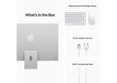 Apple iMac 24" med Retina 4.5K-skärm, Apple M1 8-Core CPU 7-Core GPU, 16 GB, 512 GB SSD, Gigabit Ethernet - Silver#4