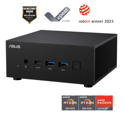 Asus ExpertCenter PN53-S5095AD, AMD Ryzen 5 7535H, 16 GB, 256 GB PCIe SSD, Win11 Pro, 2.5Gbe LAN, WiFi 6E, Bluetooth 5.2, 2 års garanti