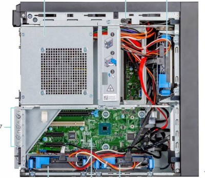 Dell PowerEdge T40, Intel Xeon E3-2224G, 8 GB RAM, 1 TB, DVDRW, utan operativsystem, 1 års garanti NBD#4