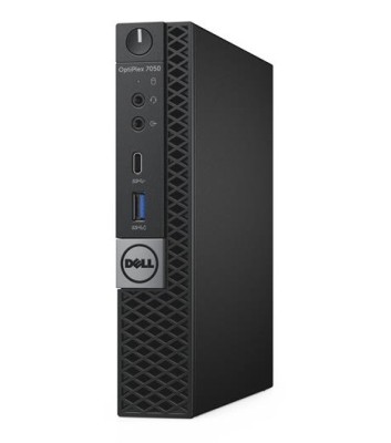 Dell Optiplex 7050 Micro MFF, Intel Core i5-7500T, 8 GB, 256 GB SSD, WiFi 5, Win10 Pro, Refurbished Grade A