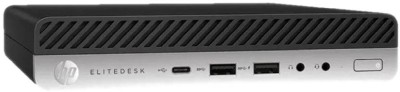 HP EliteDesk 800 G4 Mini, Intel Core i3-8100T, 8 GB, 128 GB SSD, Win11 Pro, Refurbished Grade A, 2 års garanti