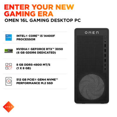 HP Omen 16L i5-14400F, 8GB DDR, 512GB SSD, RTX3050-grafik, Windows 11#3