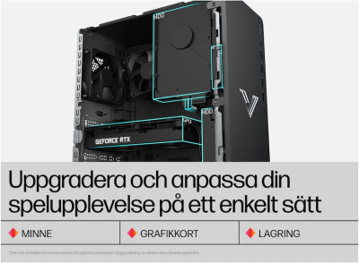 HP Victus  Stationär Gamingdator med Intel® Core™ i5-12400, 16GB RAM, 512GB SSD samt NVIDIA® GeForce® RTX 3050 8GB#3