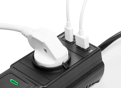 Car Inverter 200W, Spänningsomvandlare 12V till 230V med 2x USB-portar, 1x Schuko-uttag, Hög/Lågspänning & Överbelastningsskydd – Cigarettändaruttag#3