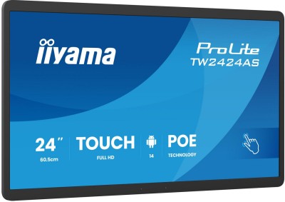 23.8" iiyama ProLite TW2424AS-B3P, IPS 1920x1080 touch, LAN/WiFi, högtalare, Android, 24/7-drift#1