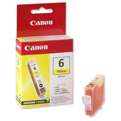 Canon BCI-6Y, Gul, 13 ml