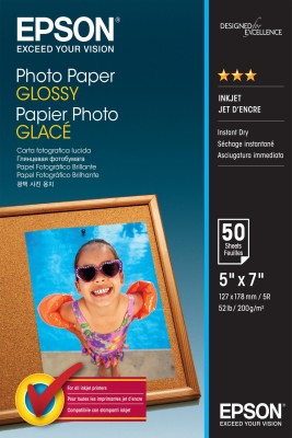 Epson Glossy Photo Paper, 13x18 cm, 200g/m2, 50 ark