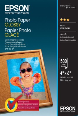 Epson Photo Paper Glossy 10x15 cm, 200g/m2, 500 ark