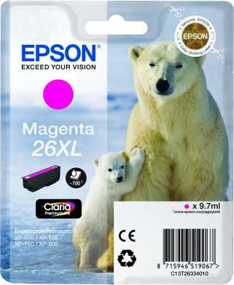 Epson 26XL Claria Premium Ink, Magenta, 700 sidor