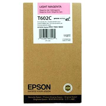 Epson Stylus 7800/9800 Ljus Magenta (T602C), 110 ml