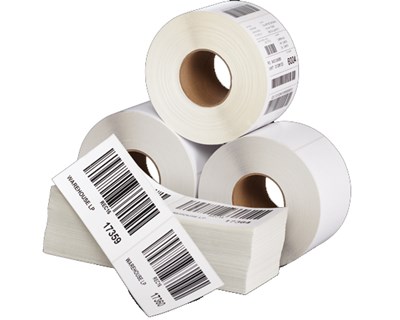 Zebra Etikett, 2000D Direkttermo, 76x25, vit, 2560 rulle, 12 rullar