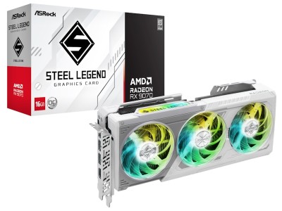 ASRock Radeon RX 9070 Steel Legend OC 16 GB GDDR6, HDMI/3xDP