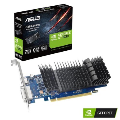 Asus GeForce GT 1030 2 GB GDDR4, DVI/HDMI, fläktlöst, Low Profile