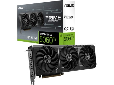 Asus GeForce RTX 5060 Ti PRIME OC 8 GB GDDR7, HDMI/3xDP