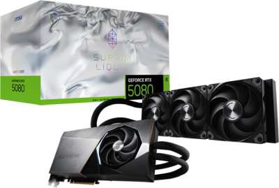 MSI GeForce RTX 5080 Suprim Liquid SOC 16 GB GDDR7, HDMI/3xDP#1