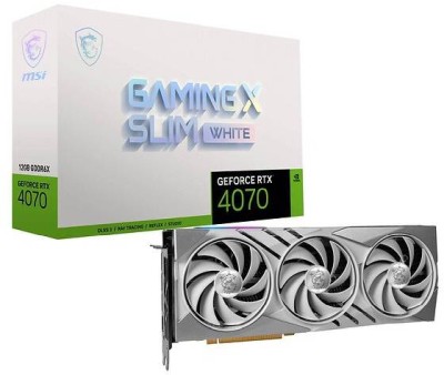 MSI GeForce RTX 4070 GAMING X SLIM WHITE 12 GB GDDR6X, HDMI/3xDP