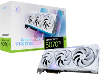 MSI GeForce RTX 5070 Ti Gaming Trio OC White 16 GB GDDR7, HDMI/3xDP, RGB#1