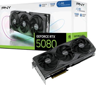 PNY GeForce RTX 5080 Verto OC Triple Fan 16 GB GDDR7, HDMI/3xDP#1