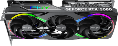 PNY GeForce RTX 5080 Verto ARGB OC Triple Fan 16 GB GDDR7, HDMI/3xDP#2