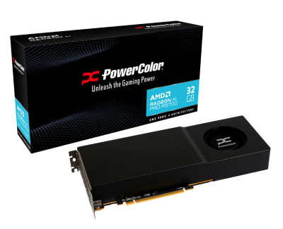 PowerColor Radeon Pro 9700 AI 32 GB GDDR6, 4xDP