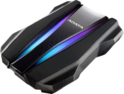 1 TB ADATA HD770G Durable, 2.5", USB 3.2, IP68, RGB - Svart