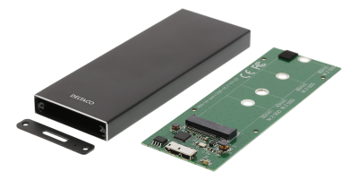 DELTACO Externt M.2 kabinett, USB 3.0, 5 Gbps, Black#2
